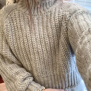 Grey Knit Turtleneck!